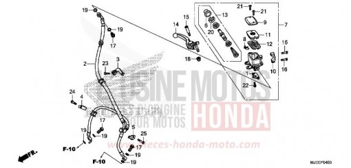VORDERRADBREMSE (CB650F) (1) CB650FE de 2014